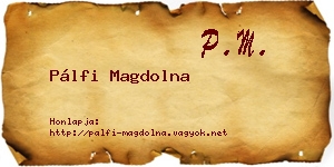 Pálfi Magdolna névjegykártya